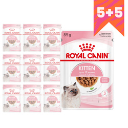 Royal Canin FHN Kitten Instinctive 10x85g Karma Mokra W Sosie Dla Kociąt Do 12 Miesiąca Życia 5+5 GRATIS