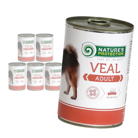 Nature's Protection Adult Veal 6x400g Mokra Karma Dla Psa z Cielęciną