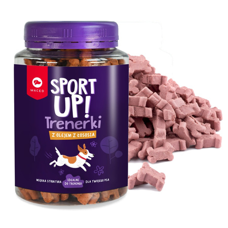 Maced Sport Up! Trenerki Z Olejem Z Łososia Przysmak Treningowy Dla Psa 300g