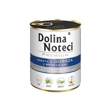 Dolina Noteci Premium Dorsz z Brokułami Mokra Karma Dla Psa 12x800g