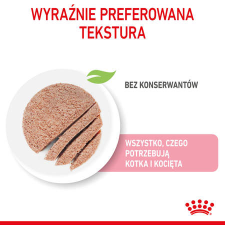 Royal Canin Mother&Babycat Instinctive Mousse 12x195g Karma Mokra Mus Dla Kotek W Okresie Ciąży Laktacji i Kociąt