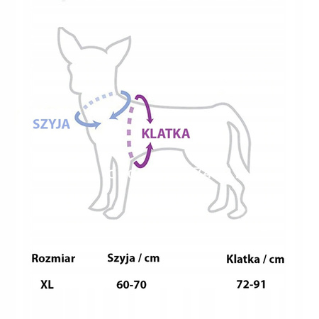 Mocne Szelki Dla Psa Psów ROZMIAR XL 72-91 cm Leopard