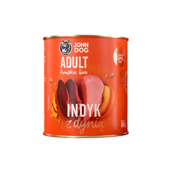 POLECANY SKLEP ✰JOHN DOG KARMA MOKRA DLA PSA PUMPKIN LINE INDYK Z DYNIĄ 800G✰ SZYBKA DOSTAWA ♡ RABAT 5% ZA SUBSKRYPCJE NEWSLETTERA