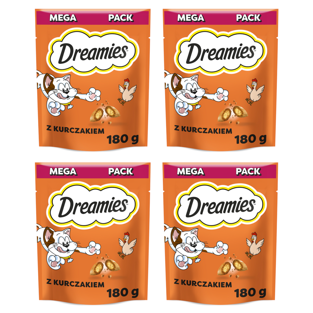 Dreamies z Pysznym Kurczakiem Przysmaki Dla Kota