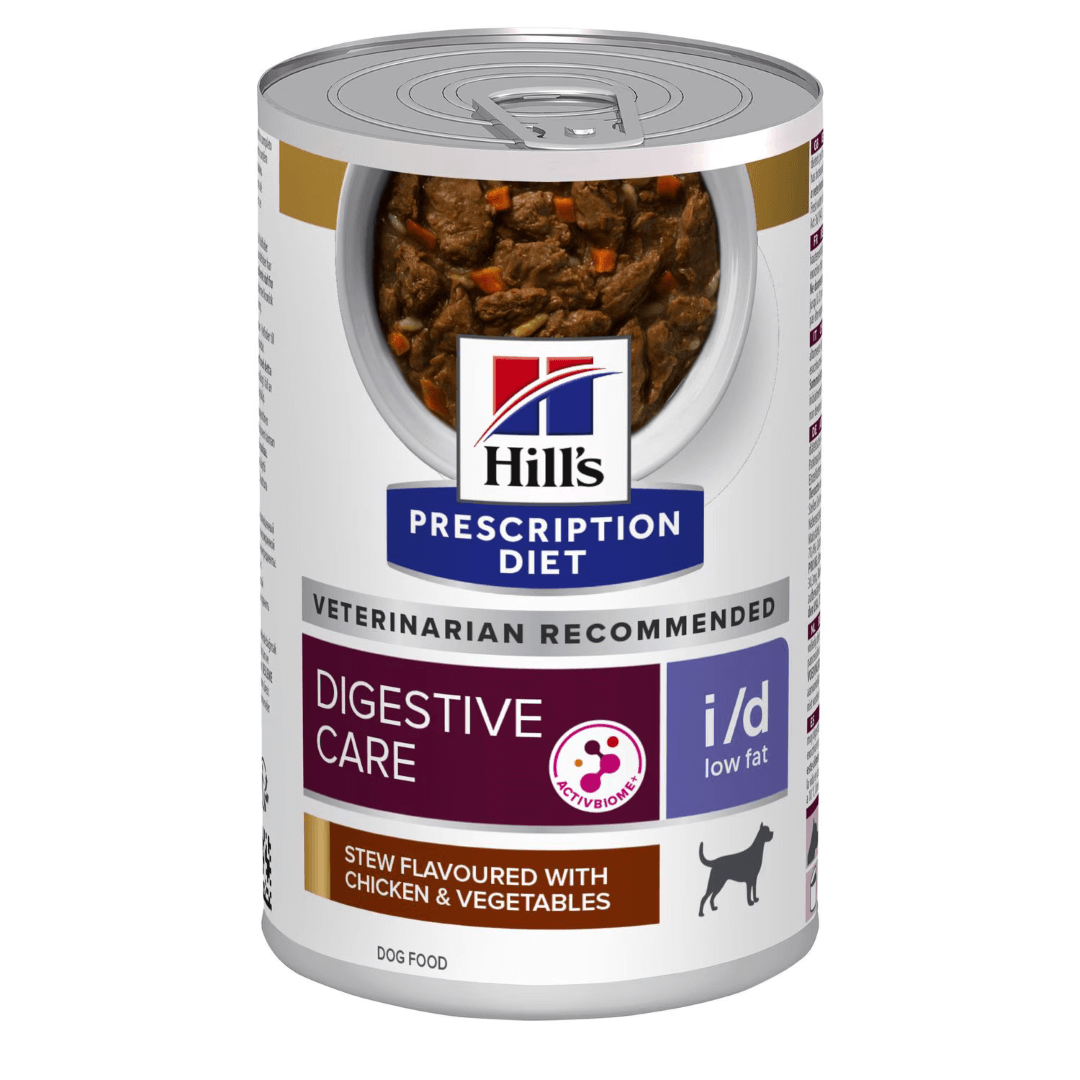 Hill's Prescription Diet i/d Low Fat 354g Mokra Karma Dla Psa Gulasz Z Kurczakiem Wsparcie Układu Pokarmowego