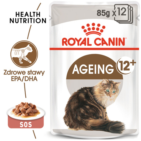Mokra Karma Dla Kotów Starszych Royal Canin FHN Ageing +12 W Sosie 85g
