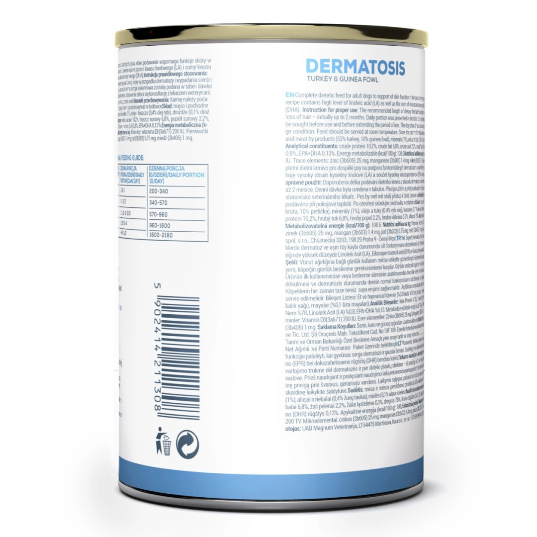 VetExpert Veterinary Diet Dermatosis Karma Weterynaryjna