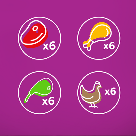 Whiskas Adult Soczyste Kąski Pure Delight Saszetki 24x85g Mokra Karma Dla Dorosłych Kotów w Galaretce