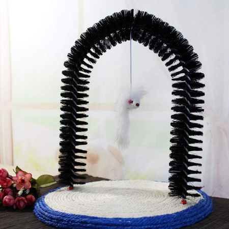 Wytrzymały Drapak Dla Kota Z Białą Myszką 30 cm