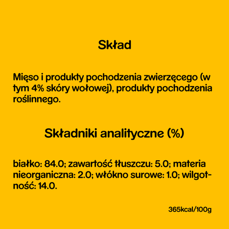 PEDIGREE Munch 48g Przysmak dla psa z rozdrobionej skóry wołowej BRAK U MARSa