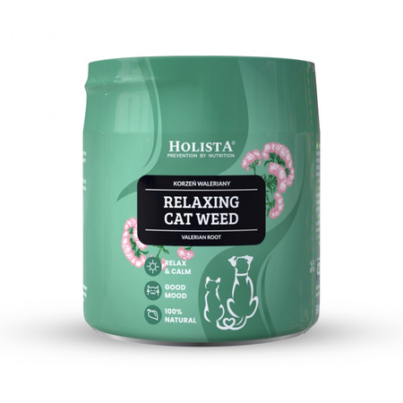 Holista Relaxing Cat Weed 50g Naturalny Korzeń Kozłka Lekarskiego Relaks Redukcja Stresu Dla Kotów