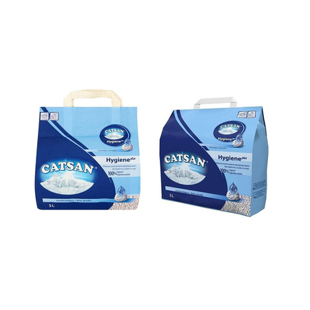 CATSAN Hygiene plus 2x5L - higieniczny żwirek dla kota bentonitowy Niezbrylający