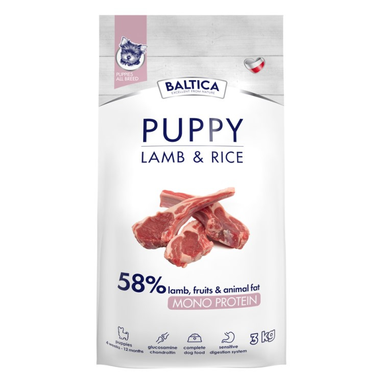 Baltica Puppy Sucha Karma Z Jagnięciną Dla Szczeniąt