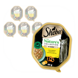 Sheba Nature's Collection 6x85g Z Kurczakiem I Czerwoną Papryką W Sosie Mokra Karma Dla Dorosłych Kotów