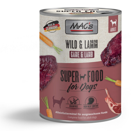 MAC's Dog Mix Smaków 12x800g Bezzbożowa Mokra Karma Dla Psa