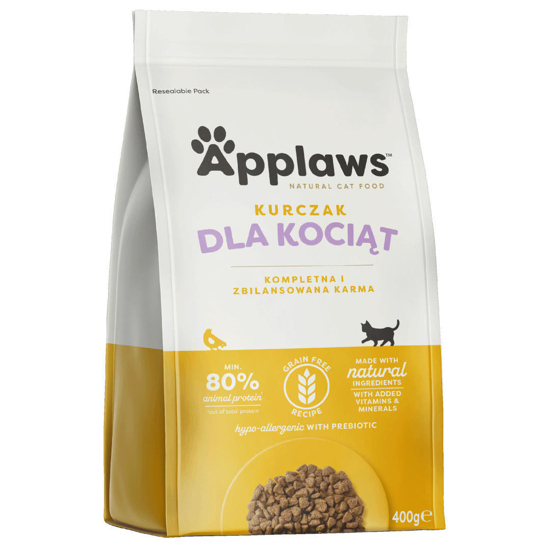 Applaws Cat Kitten Bezzbożowa Sucha Karma Dla Kociąt Z Kurczakiem