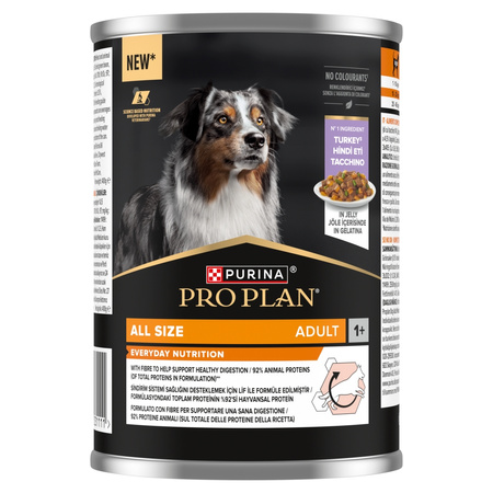 Purina Pro Plan Everyday Nutrition All Size Adult 6x400g Mokra Karma Dla Psa Bogata w Indyka w Galaretce