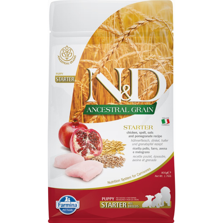 N&D Dog Ancestral Grain Chicken Starter Puppy 800G Karma Szczeniaka Kurczak