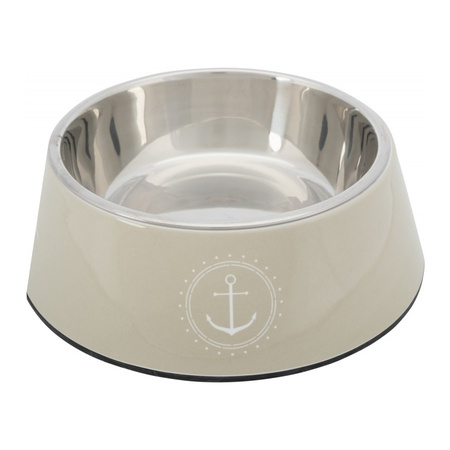 TRIXIE Miska Be Nordic Na Karmę i Wodę Dla Psa z Melaminy Piaskowa 0,8L