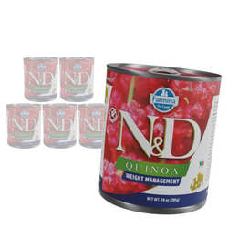 Farmina N&D Dog Quinoa Weight Management 6x285g Mokra Karma z Jagnięciną Dla Psa Redukcja Masy Ciała