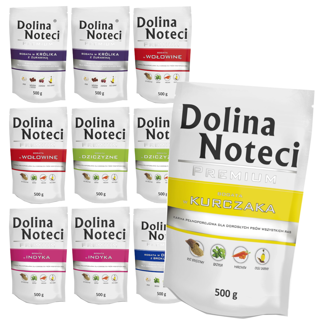 Dolina Noteci Premium Mix 6 Smaków Saszetki Mokra Karma Dla Psa 