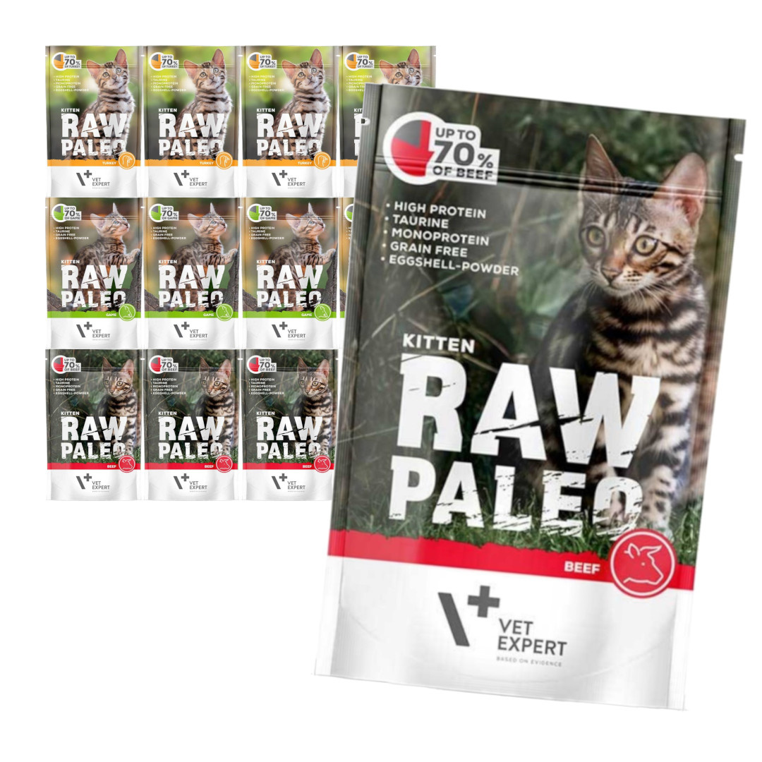 Vet Expert Raw Paleo Kitten Karma Dla Kociąt Mix Smaków