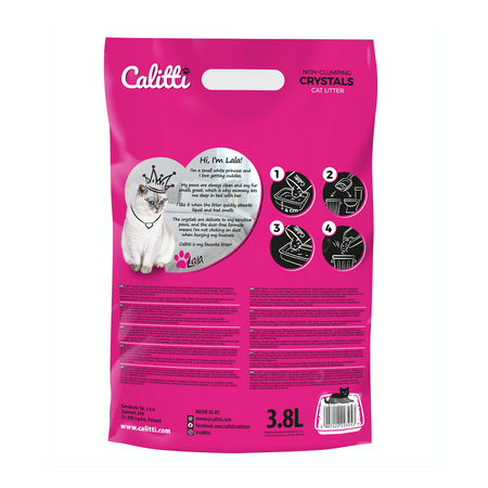 CALITTI CRYSTALS Żwirek Silikonowy Dla Kota 8x 3.8L