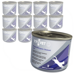Trovet Hypoallergenic VRD 12x200g Lekkostrawna Mokra Karma Dietetyczna z Dziczyzną Dla Kotów z Nadwrażliwością Pokarmową