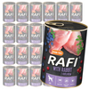 Rafi 24x400g Bezzbożowa Mokra Karma Dla Psa Z Królikiem Żurawiną I Borówką
