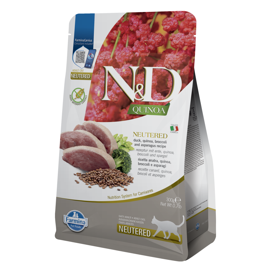Farmina N&D Quinoa Cat Neutered Duck Brocolli & Asparagus Sucha Karma Dla Kota