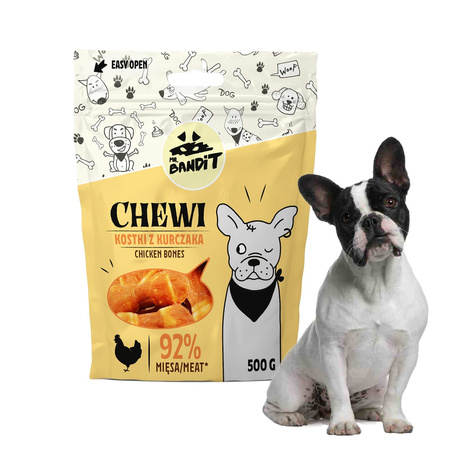 Mr Bandit CHEWY Kostki z kurczaka 500g - naturalny przysmak dla psa