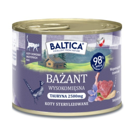 Baltica Smaki Regionów Mix Smaków 6x185g Bezzbożowa Mokra Karma Dla Kotów Sterylizowanych