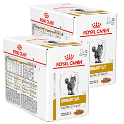 Royal Canin Veterinary Urinary S/O Moderate Calorie 24x85g Mokra Karma W Sosie Dla Kotów Na Kamienie Struwitowe