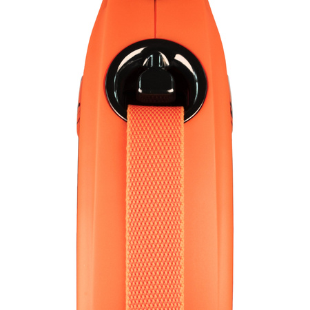 FLEXI Smycz Automatyczna XTREME L Taśma 8 m do 55kg Pomarańczowa
