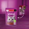 Whiskas Adult 28x85g Mokra Karma Pełnoporcjowa Dla Dorosłych Kotów Kawałki Z Wołowiną W Sosie