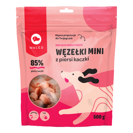 MACED KOKARDKI Z KACZKI 500g, MIĘKKI PRZYSMAK DLA PSA, GRYZAK