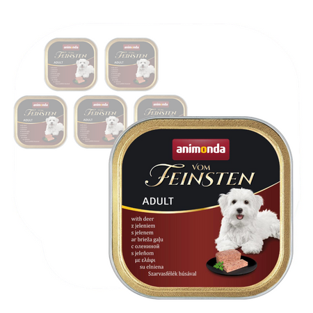 Animonda Vom Feinsten  Adult Mokra Karma Dla Psa 6x150g Z Jeleniem
