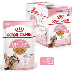 Royal Canin FHN Kitten Sterilised W Galaretce 12x85g Karma Mokra Dla Kociąt Sterylizowanych Do 12 Miesiąca Życia