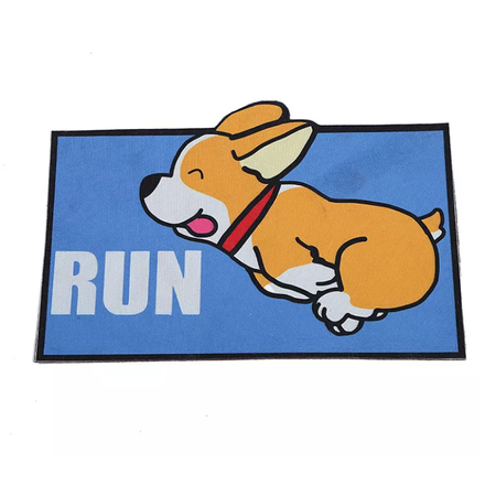 Dywanik Z Motywem Zwierzęcym, Mata Przed Kuwetę, Ozdobna Wycieraczka Pod Drzwi Wzór Pies Corgie