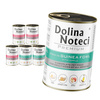 Dolina Noteci Premium 6x400g Bogata w Cielęcinę z Groszkiem i Perliczkę z Jabłkiem Mokra Karma Dla Psa