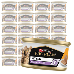 Purina Pro Plan Kitten Healthy Start 24x85g Mokra Karma Dla Kociąt Mus z Kurczakiem