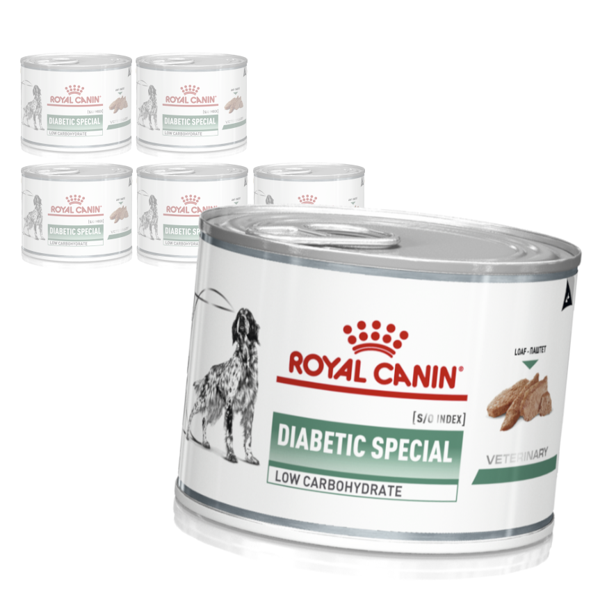Royal Canin Veterinary VHN Dog Diabetic Low Carbohydrate Loaf Mokra Karma Pasztet Dla Psów Kontrola Cukru