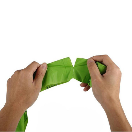 Worki Woreczki Na Psie Odchody Biodegradowalne Eko 4 rolki = 60 SZT. 35cm x 22cm