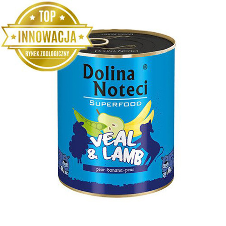 Dolina Noteci Superfood cielęcina i jagnięcina 800 g Mokra karma dla psa