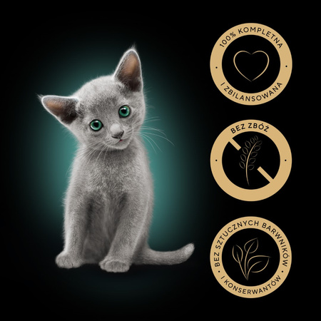 Sheba Kitten 4x85g Mokra Karma Pełnoporcjowa Dla Kociąt w Sosie Kawałki z Łososiem i Kurczakiem