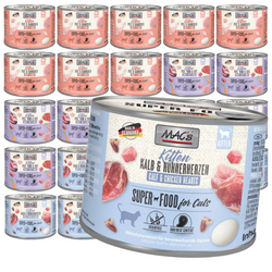 MAC's Kitten Mokra Karma Dla Kociąt Mix Smaków 24x200g Cielęcina Indyk Wołowina