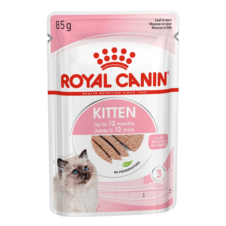 Royal Canin Kitten 24x85g Pełnoporcjowa Mokra Karma Dla Kociąt Do 12 Miesiąca Życia Pasztet
