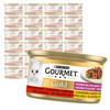 Purina Gourmet Gold Karma Dla Kotów Podwójna Przyjemność Wołowina I Kurczak 24x85g