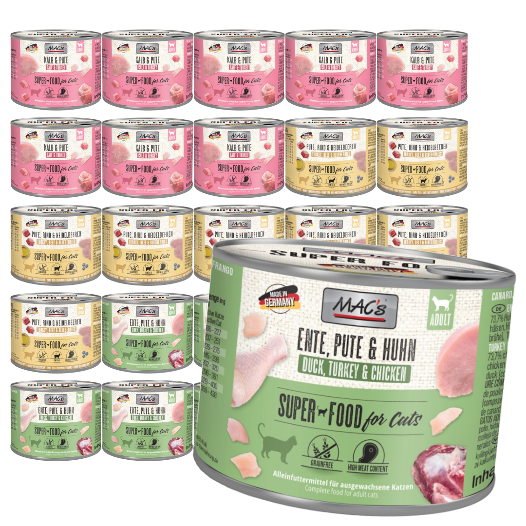 MAC's Mokra Karma Dla Dorosłych Kotów Mix 3 Smaków