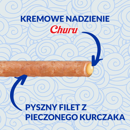 Inaba Cat Churu Rolls 4x10g Przysmak Dla Kota Pałeczki Z Nadzieniem Kurczak